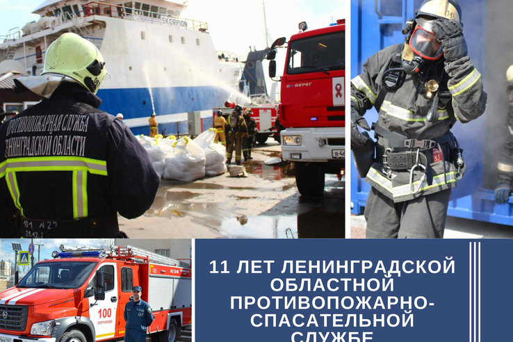 С Днем образования Ленинградской областной противопожарно-спасательной службы
