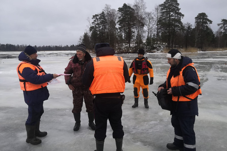 Рейд областных спасателей по недопущению выхода граждан на лед