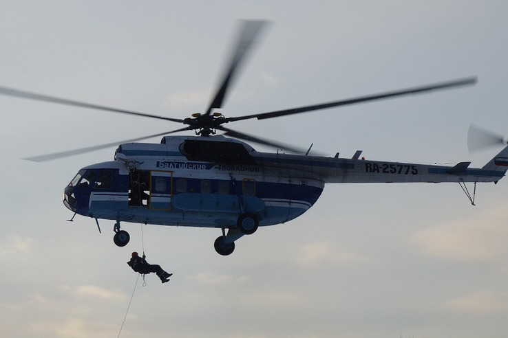 Вертолет МИ-8 и учебно-тренировочные сборы